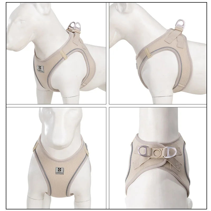 Adjustable Reflective Dog Harness & Leash Set
