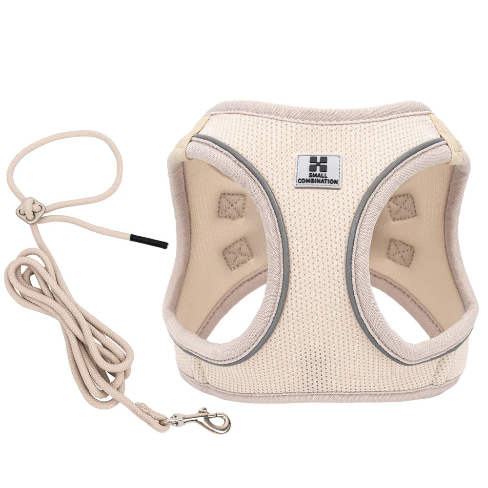 Adjustable Reflective Dog Harness & Leash Set