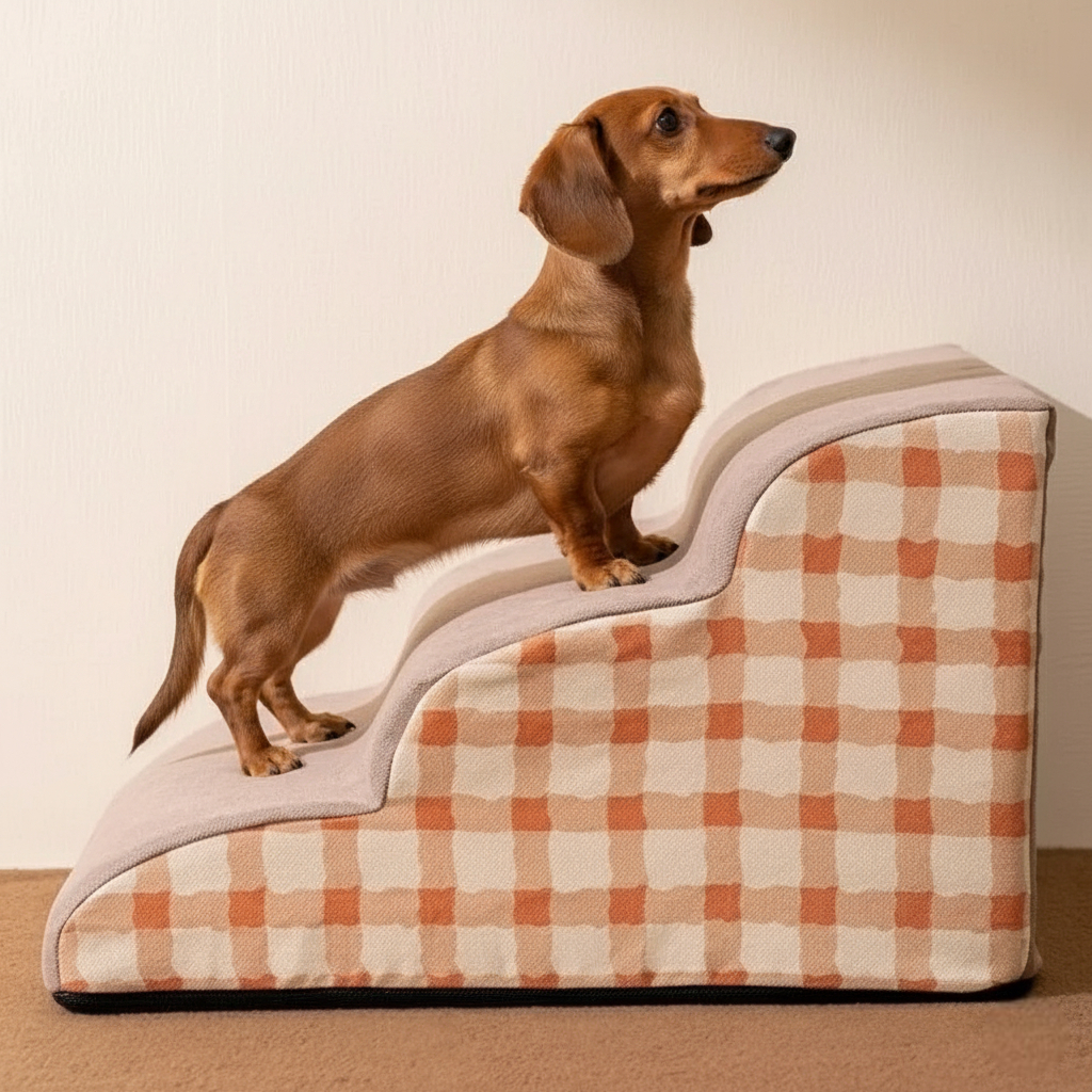 Memory Foam Pet Steps