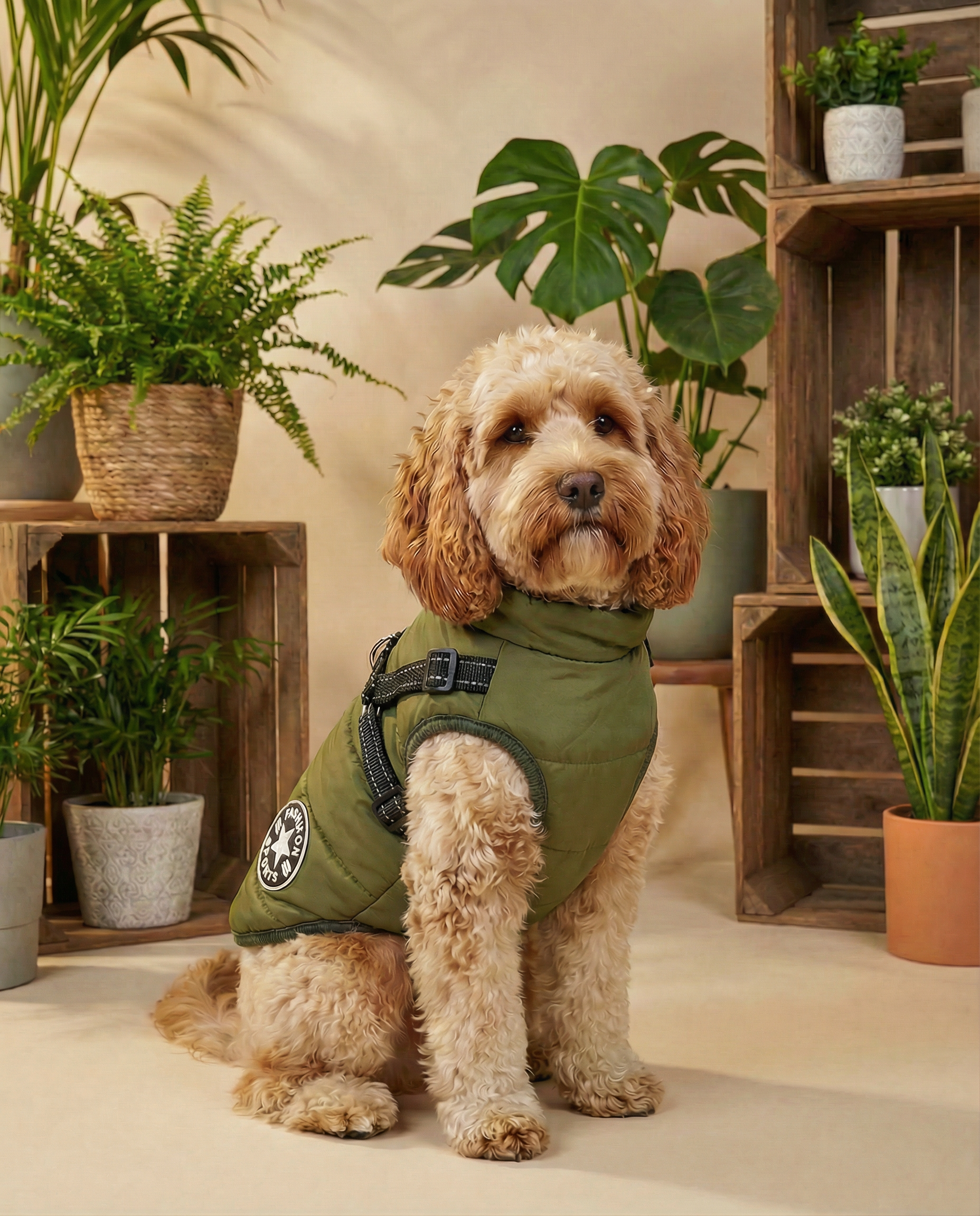 2 in 1 Waterproof Coat & Harness