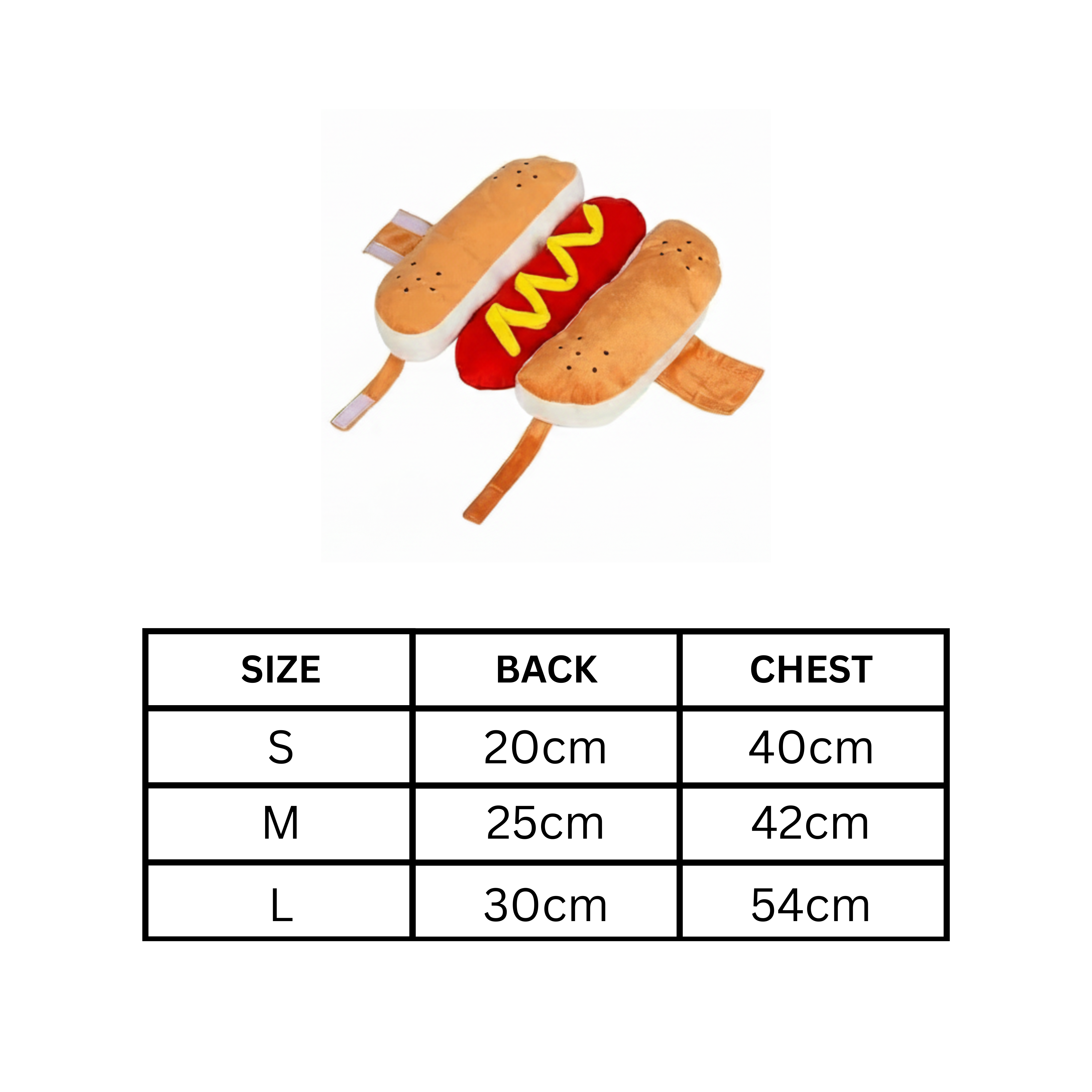 Hot Dog Pet Costume