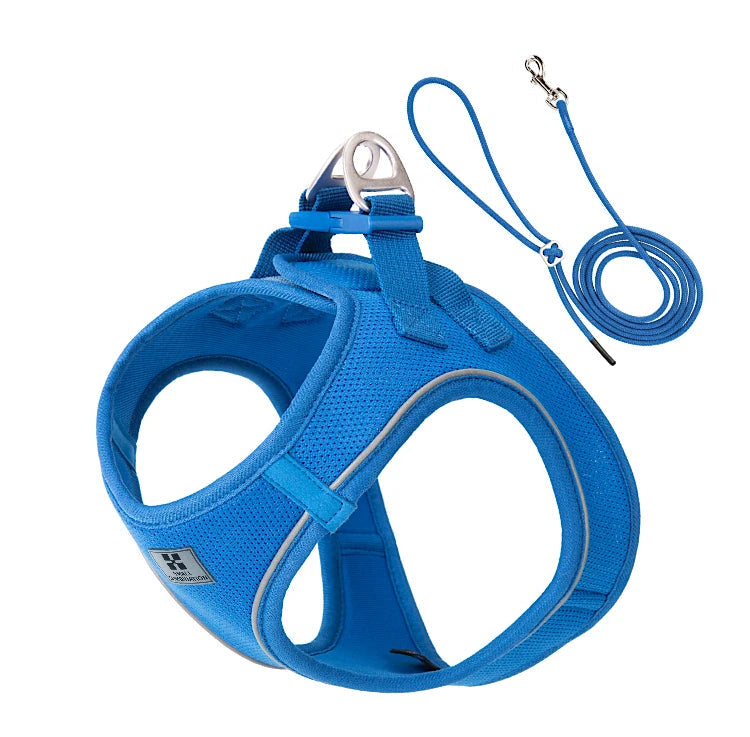 Adjustable Reflective Dog Harness & Leash Set