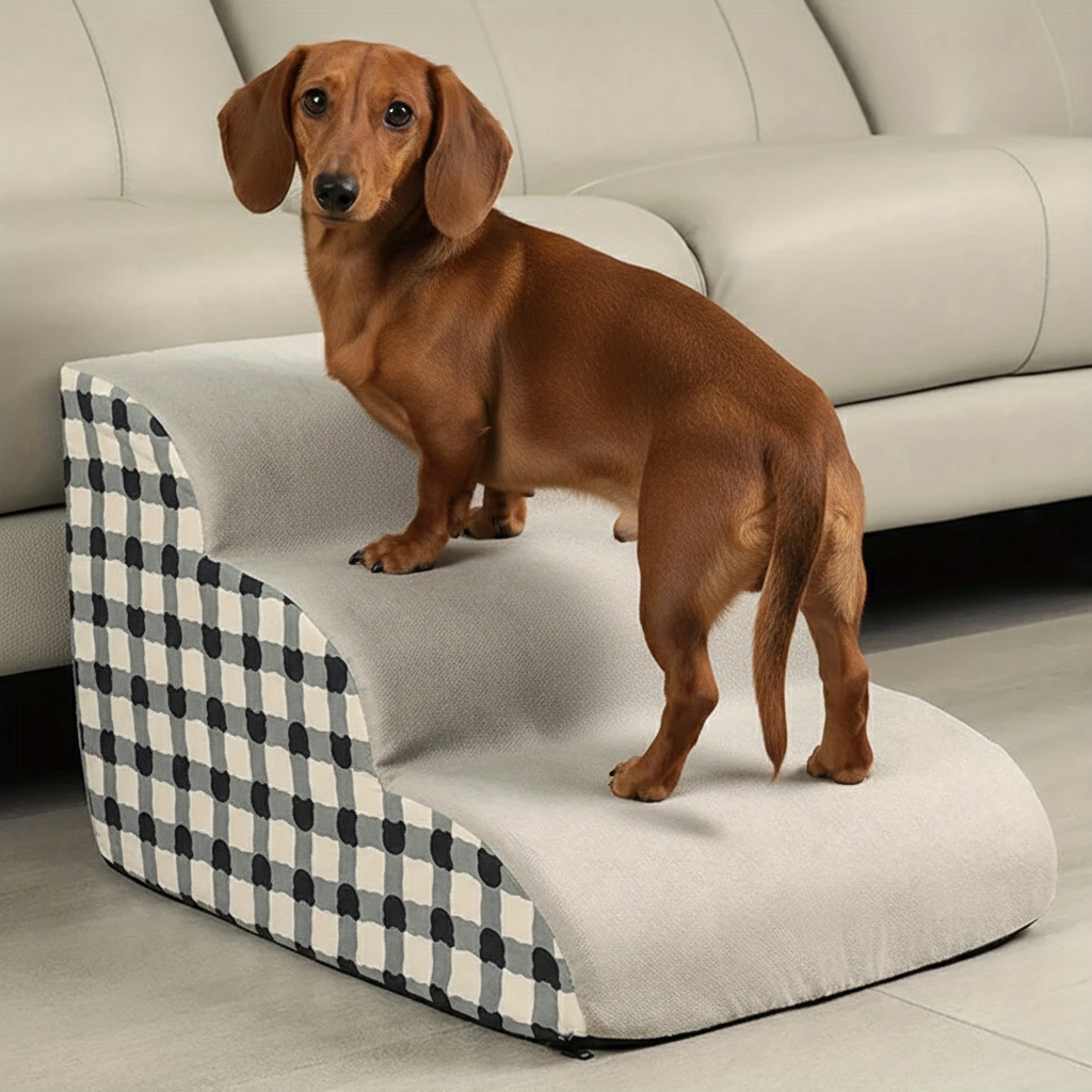 Memory Foam Pet Steps